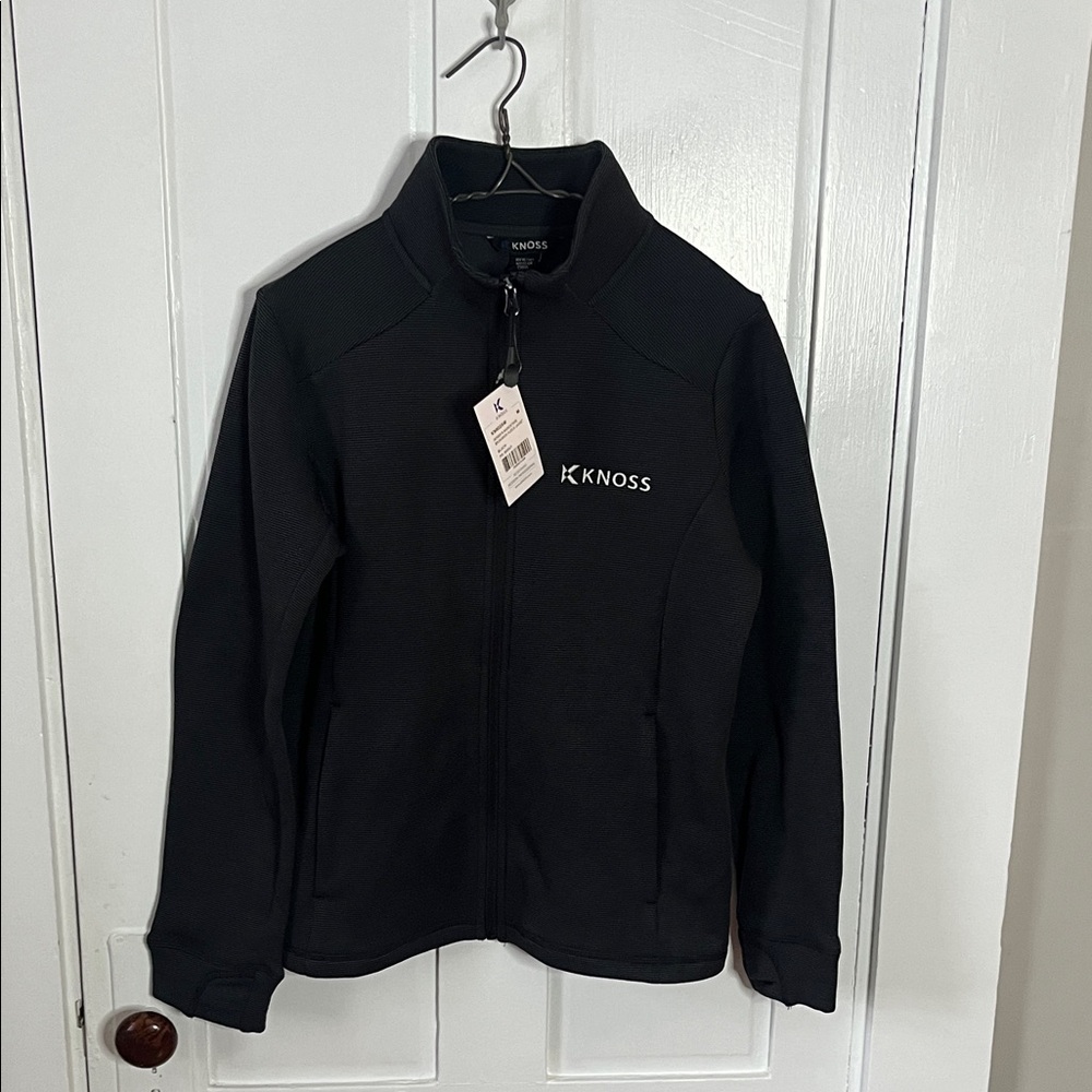 Knoss women’s zip up outerwear black